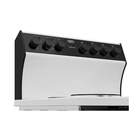 defy-kitchenaire-white-electric-stove-dss693-controls
