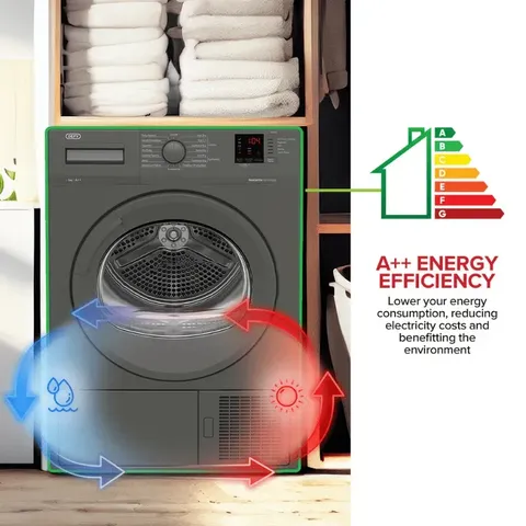 Defy 9kg Manhattan Grey Heat Pump Dryer Dtd323 02