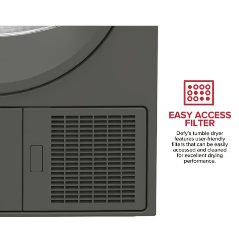 Defy 9kg Manhattan Grey Heat Pump Dryer Dtd323 07