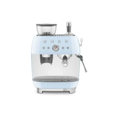Smeg Pastel Blue Espresso Manual Coffee Machine Egf03pbeu