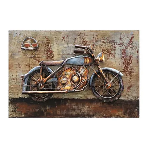 Bike Helmet 3d Metal Oil Painting Fam 1141