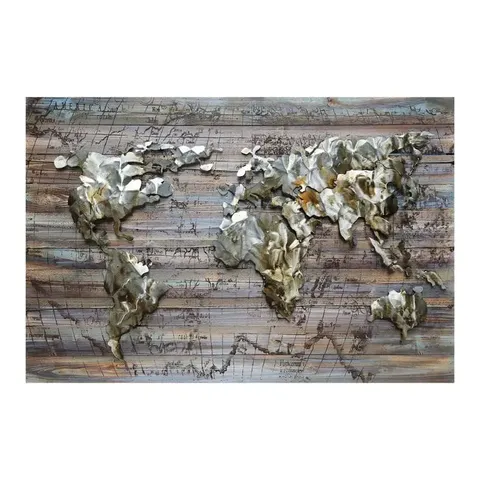 world-on-wood-3d-metal-oil-painting-fam-1172wm