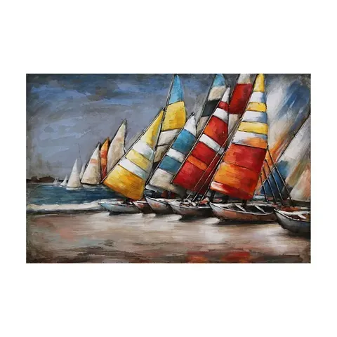 regatta-3d-metal-oil-painting-fam-1569