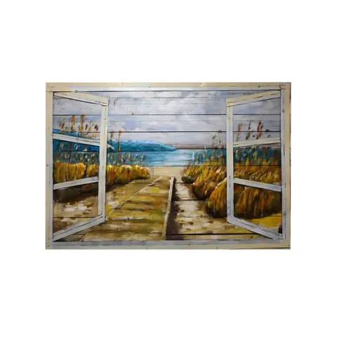 My View On Wood 3d Metal Oil Painting Fam 2258lln