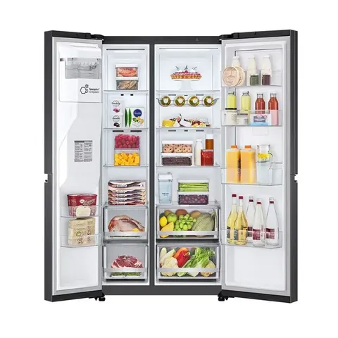 lg-matte-black-side-by-side-fridge-gc-j257sq2w-open
