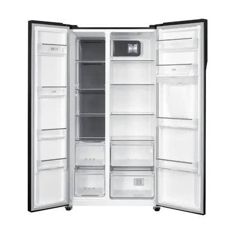 beko-521l-dark-inox-side-by-side-fridge-gno532b-open