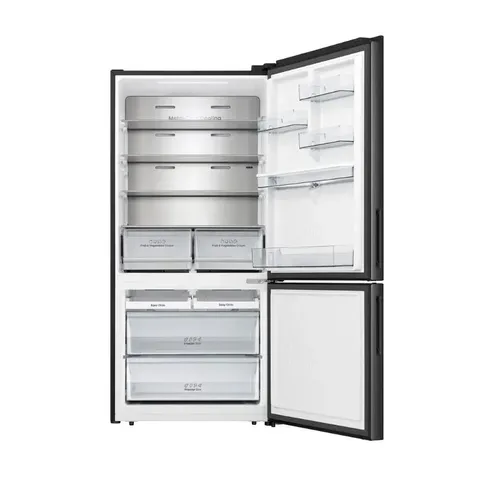 hisense-500l-black-bottom-freezer-h630bsb-wd-open