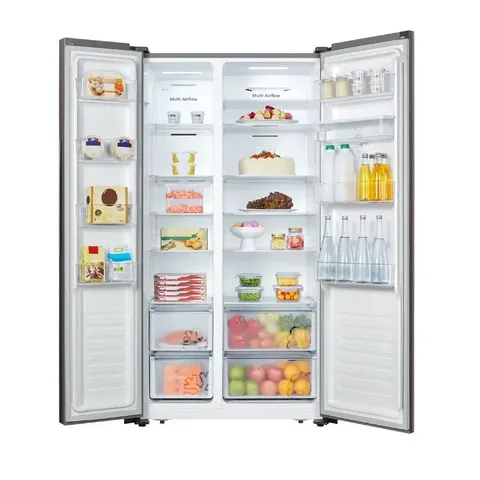 Hisense 508l Side By Side Fridge H670sdw Wd Open