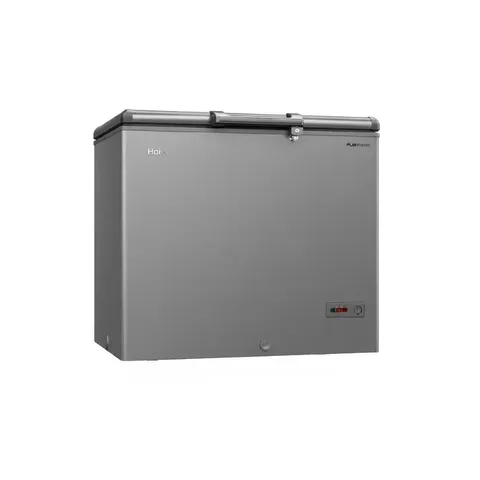 haier-301l-grey-chest-freezer-hcf-368kgza-angle-view