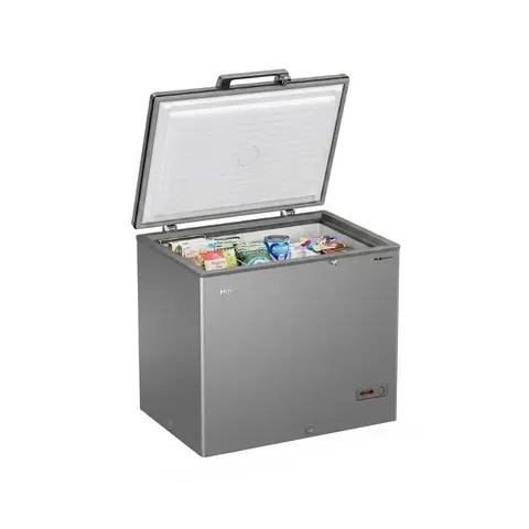 haier-301l-grey-chest-freezer-hcf-368kgza-display