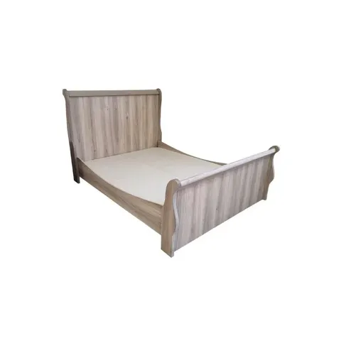 Kitkon Old Oak King Sleigh Bed Base