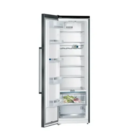 siemens-346l-black-stainless-steel-upright-fridge-ks36vaxep-open