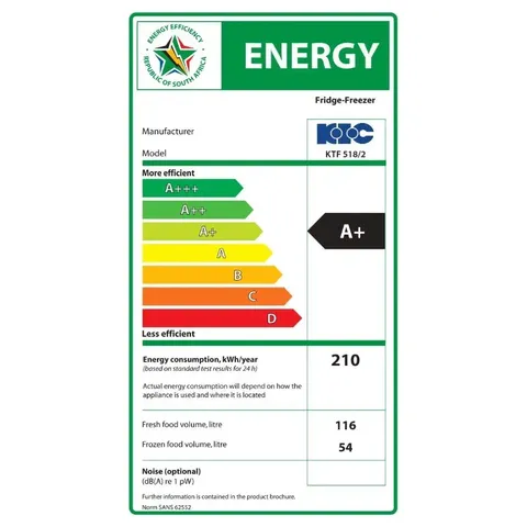 kic-170l-top-freezer-ktf5182-energy-label
