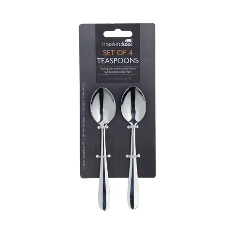 Masterclass 4 Piece Teaspoon Set Packaging