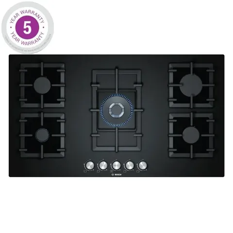 Bosch 90cm Series 6 Gas On Glass Hob Ppq9b6o90m Warranty