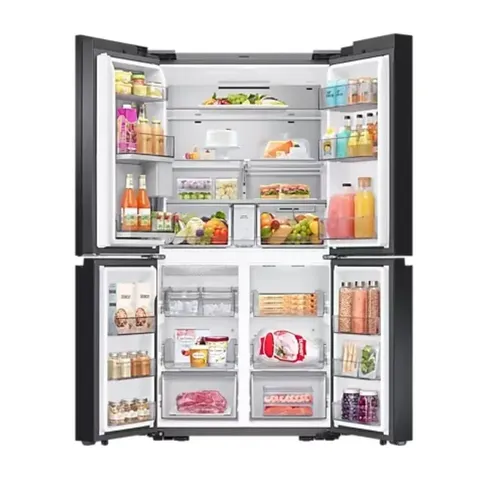 samsung-713l-white-bespoke-french-door-fridge-rf71a967535-open-full