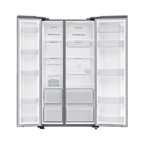 samsung-647l-silver-side-by-side-fridge-rs62r5011m9-open