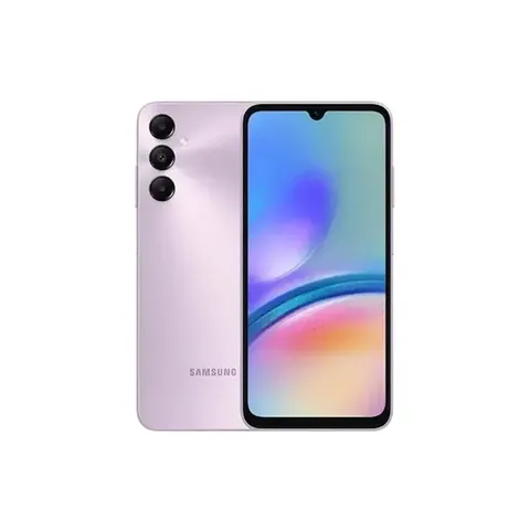 Samsung Galaxy A05s Light Violet Smartphone Front And Back