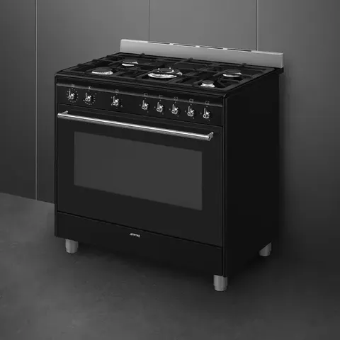 smeg-90cm-black-gas-cooker-ssa91ggbl2