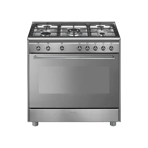 Smeg 90cm Stainless Steel Gas Cooker Ssa91ggx9