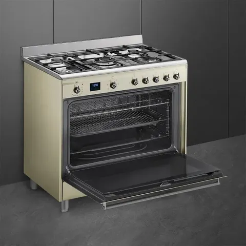 smeg-cream-gas-electric-cooker-ssa91map2-open