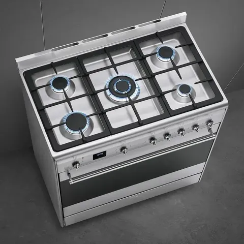 smeg-90cm-stainless-steel-gas-electric-cooker-ssa91max2-top-view