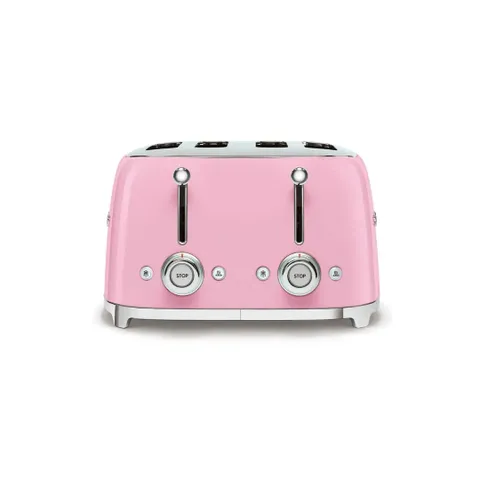 Smeg Pink 4 Slice Square Toaster Tsf03pksa