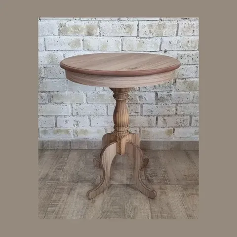 Kitkon Winona Old Oak Cocktail Round Table Lifestyle