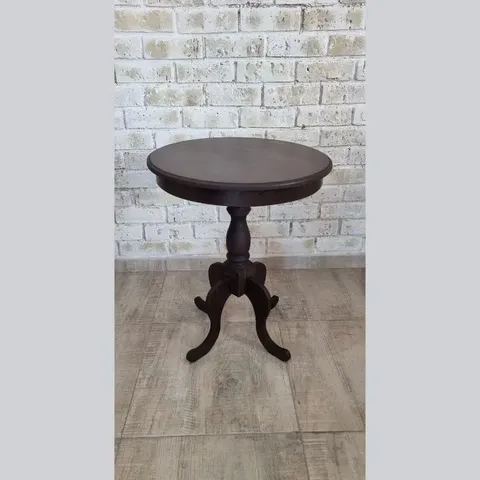 Kitkon Winona Walnut Cocktail Round Table Lifestyle