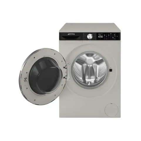 smeg-8kg-silver-front-loader-washing-machine-wm3t84ssa-open