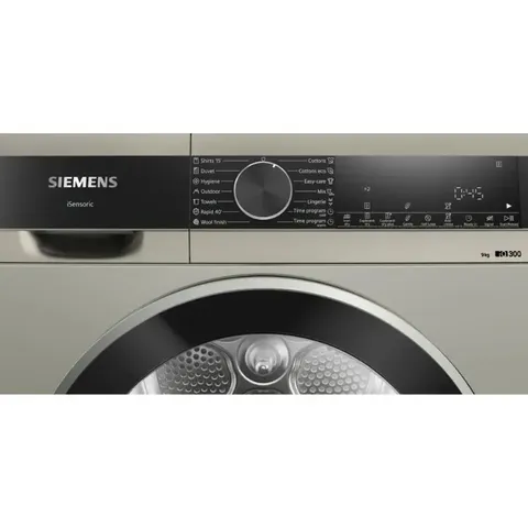 siemens-iq300-9kg-condenser-dryer-wp41g0xza-controls