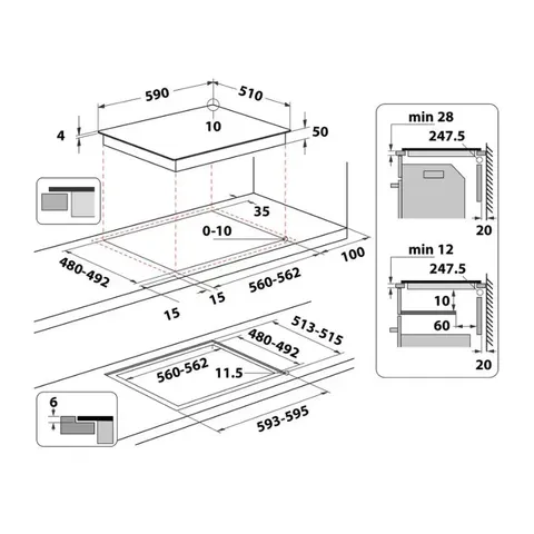 whirlpool-60cm-induction-ceramic-hob-wsq2160ne-installation