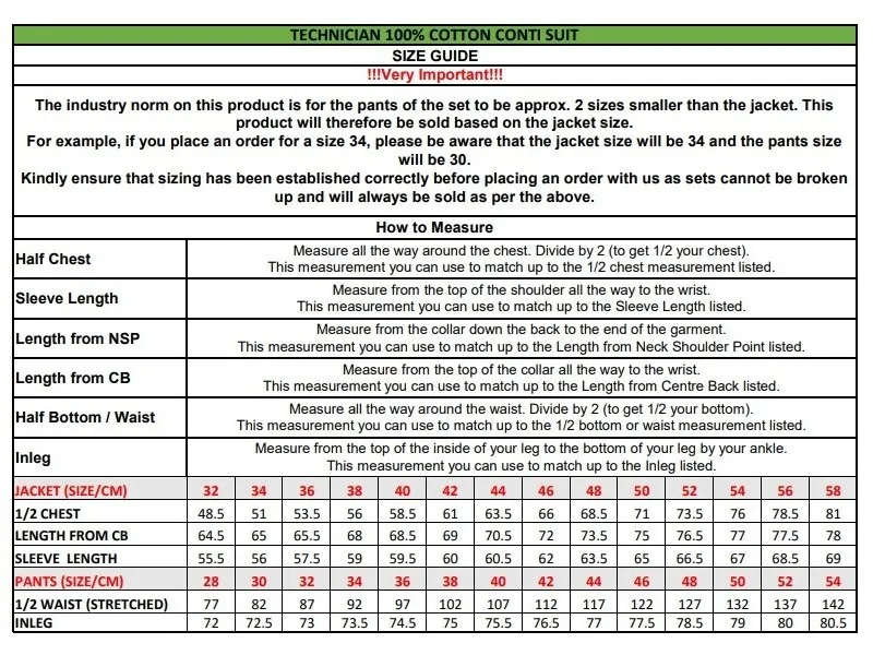 Technician Conti Suit