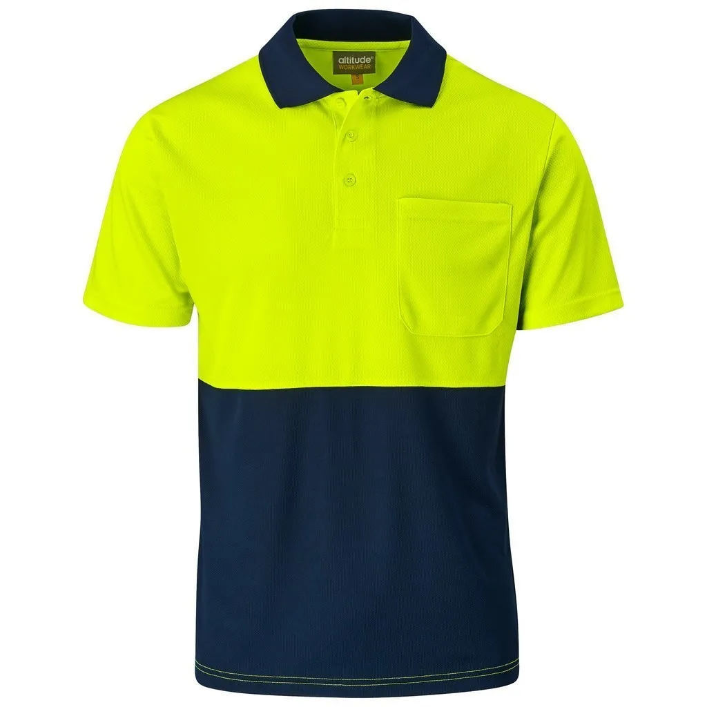 Inspector Two Tone Hi Viz Golf Shirt
