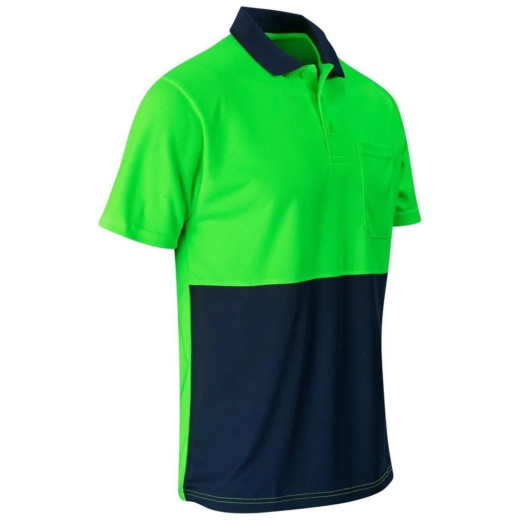 Inspector Two Tone Hi Viz Golf Shirt
