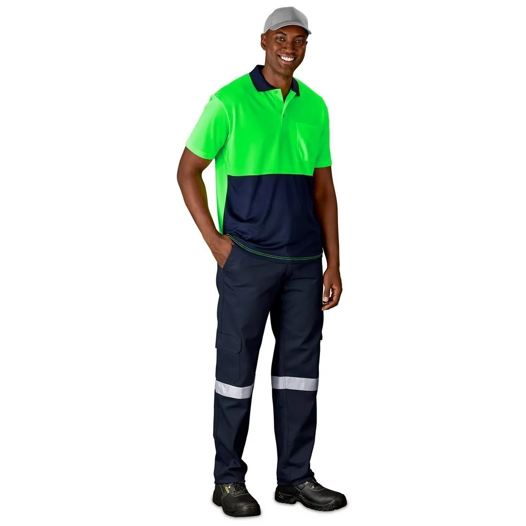 Inspector Two Tone Hi Viz Golf Shirt