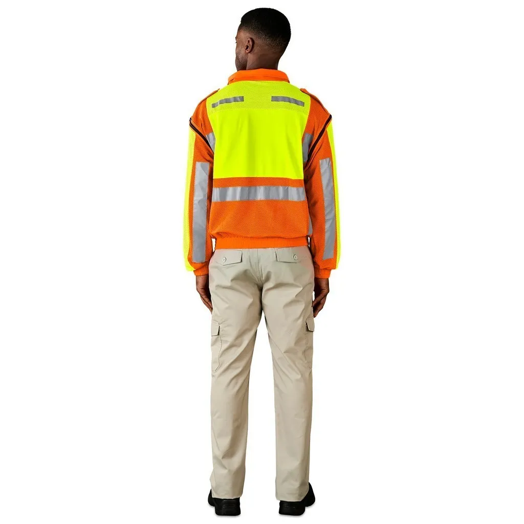 Metro Two Tone Hi Viz Zip Off Jacket
