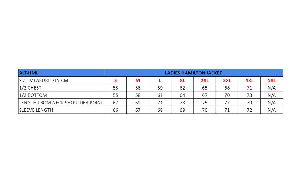 Ladies Hamilton Jacket