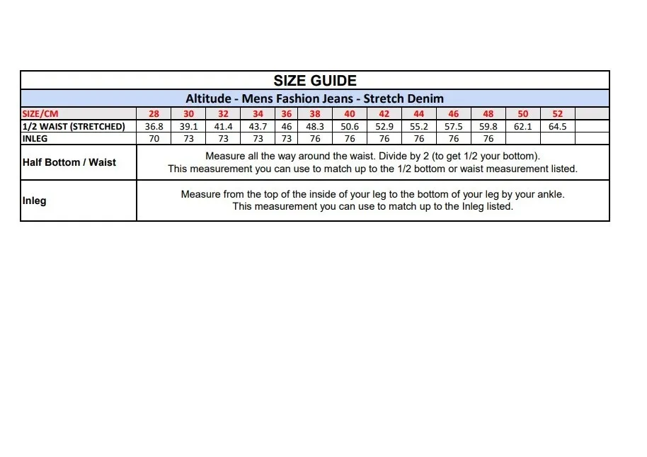 Mens Fashion Denim Jeans