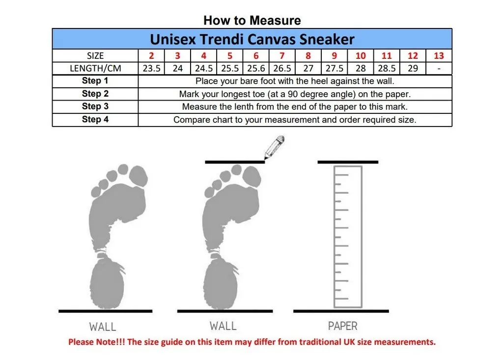 Unisex Trendi Canvas Sneaker
