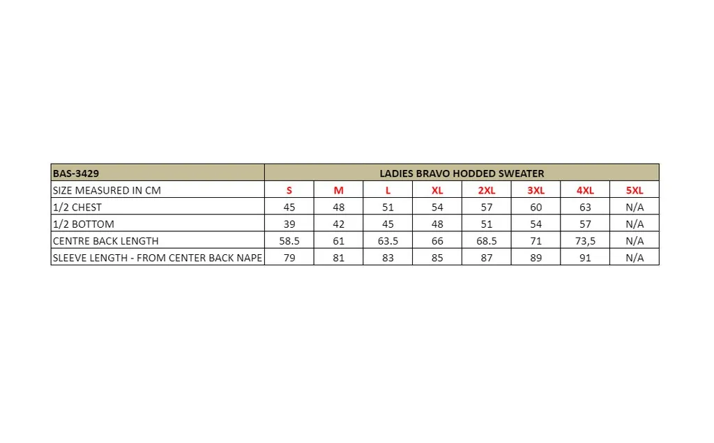 Ladies Bravo Hooded Sweater