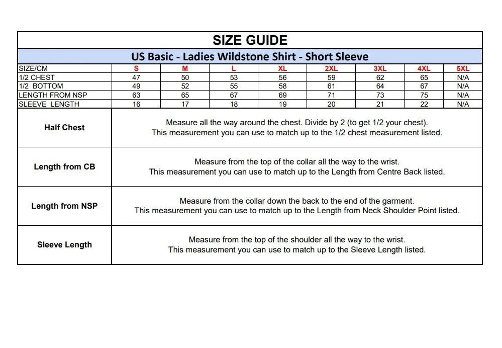 Ladies Short Sleeve Wildstone Shirt