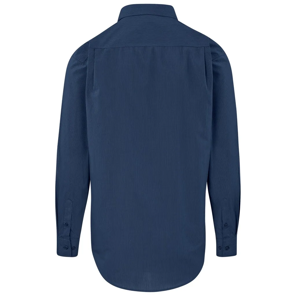 Mens Long Sleeve Micro Check Shirt