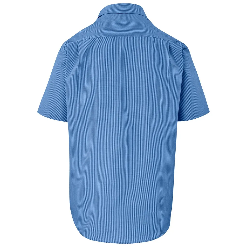 Mens Short Sleeve Micro Check Shirt