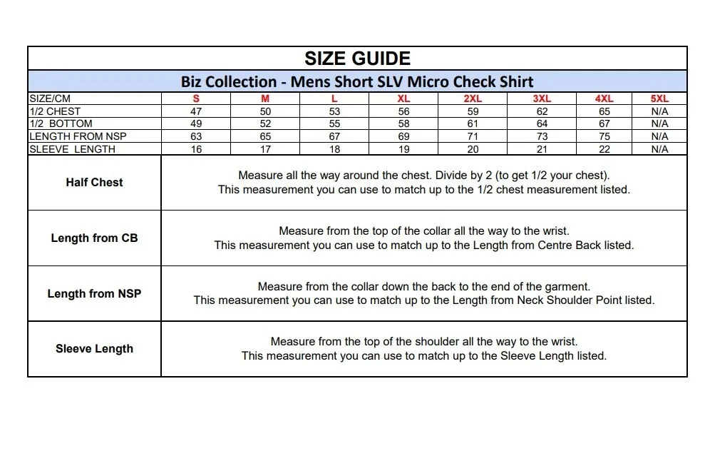 Mens Short Sleeve Micro Check Shirt