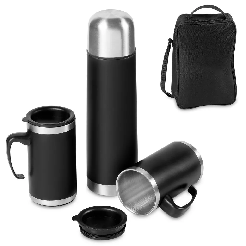 Cardinal Steel Flask And Mug Set