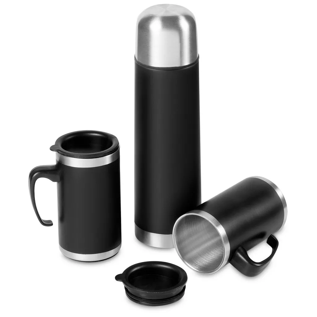 Cardinal Steel Flask And Mug Set