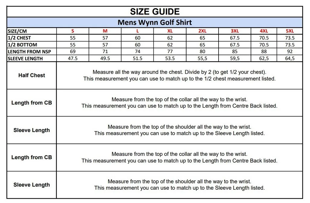 Mens Wynn Golf Shirt