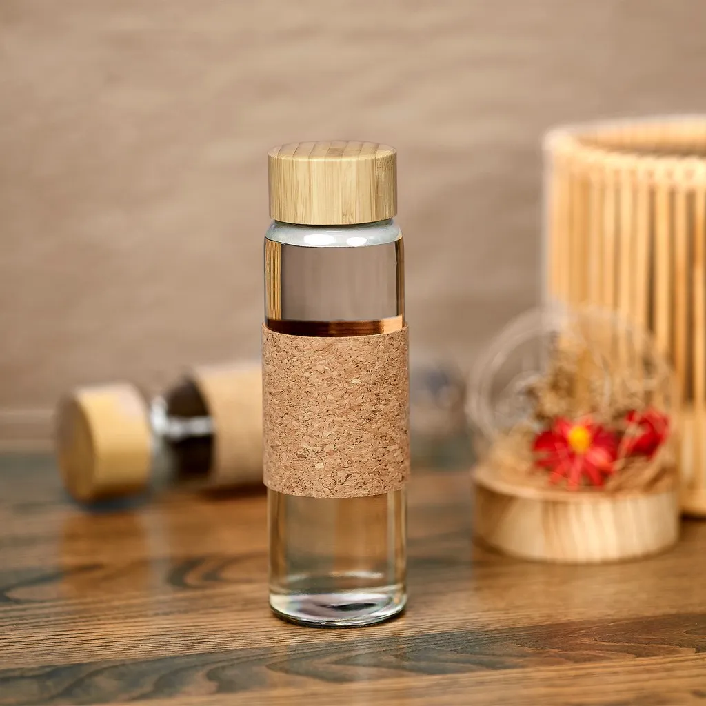 Kooshty Bamboost Glass Water Bottle 700ml