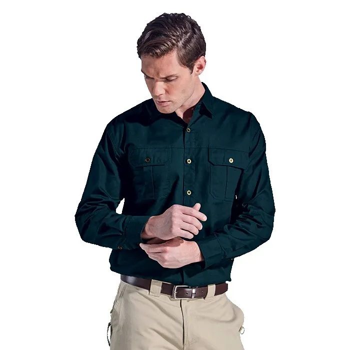 Bush Shirt Long Sleeve Mens